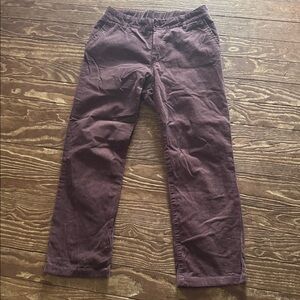 Elegant Women's Plum Corduroy Trousers